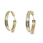 14 Karátos arany sorompó záras fülbevaló