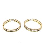 14 Karátos arany sorompó záras fülbevaló