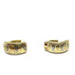 14 Karátos csiszolt fülbevaló