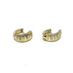 14 Karátos csiszolt fülbevaló