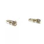 14 Karátos elől záras köves arany fülbevaló