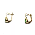 14 Karátos francia záras arany fülbevaló