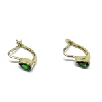 14 Karátos francia záras arany fülbevaló