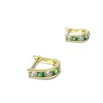 14 Karátos francia záras arany fülbevaló