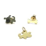 14 Karátos arany  stekkeres fülbevaló+medál