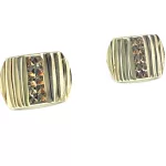 14 Karátos francia záras, arany fülbevaló