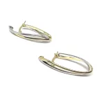 14 Karátos sorompó záras,  arany fülbevaló