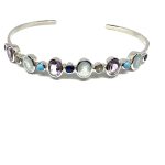 Ezüst karperec, féldrágakövekkel