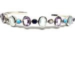 Ezüst karperec, féldrágakövekkel