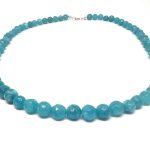 Édesvízi gyöngy lánc, ezüst csattal