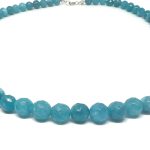 Édesvízi gyöngy lánc, ezüst csattal