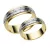 14 Karátos fehér-sárga arany karikagyűrű pár, választható méretbe
