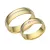 14 Karátos fehér-sárga arany karikagyűrű pár, választható méretbe