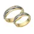 14 Karátos fehér-sárga arany karikagyűrű pár, választható méretbe